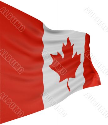 3D Canada Flag