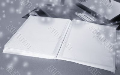 Photo Album with copy space