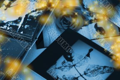 Photo Album with copy space