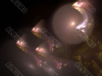 Fractal Abstract Background - Nestled Orb