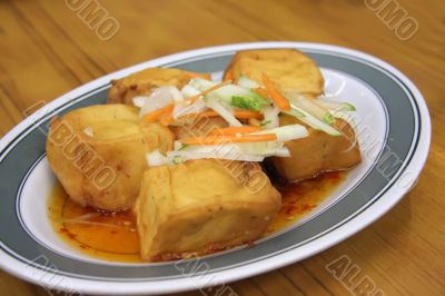 Fried tofu