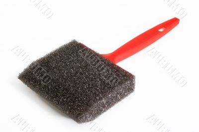 Black foam paint brush