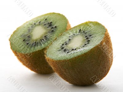 Two kiwi halves