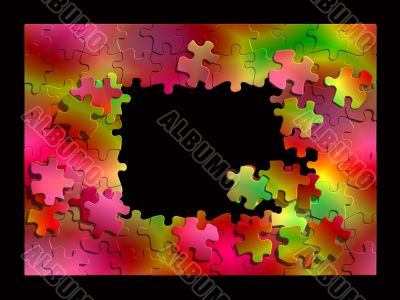 Framework from puzzle. Framework from puzzle.