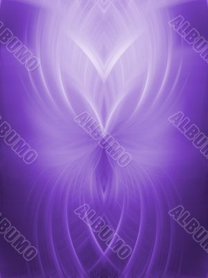 Fractal Abstract Background - Feathery lavender textures