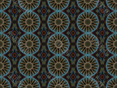 Digital Abstract Background - Mandala rows
