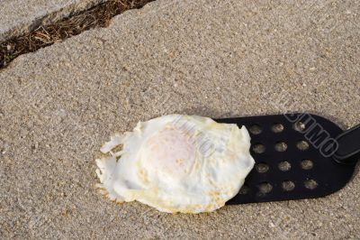 Frying an Egg on the Sidewalk
