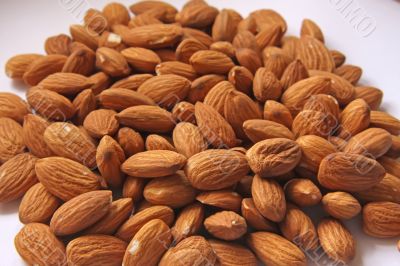 Pile of almonds