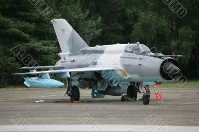 Soviet-era jet fighter