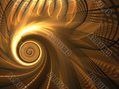 Fractal Abstract Background - Spin and weave
