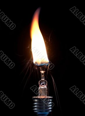 burning bulb