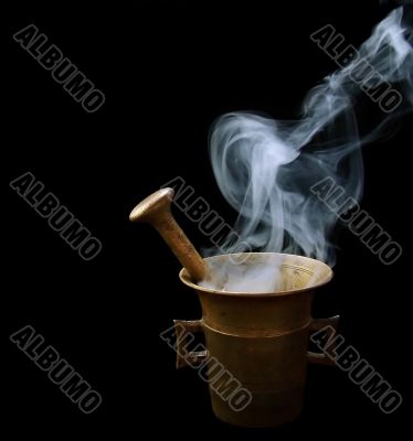smoking mortar smoking mortar