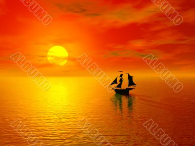 sunset and sailboats sunset and sailboats
