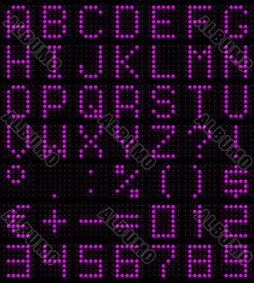 dot-matrix font dot-matrix font