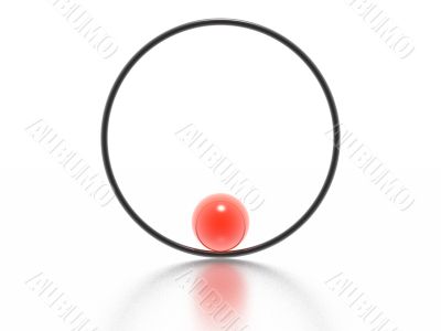 sphere and ring sphere and ring