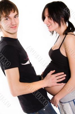 young couple expecting a baby
