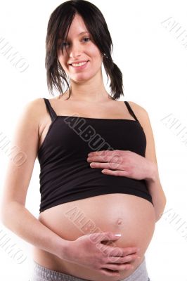 young pregnant woman