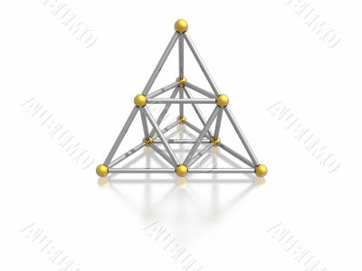 magnetic pyramid (high resolution 3D image)