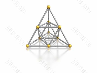 magnetic pyramid (high resolution 3D image) magnetic pyramid (high resolution 3D image)