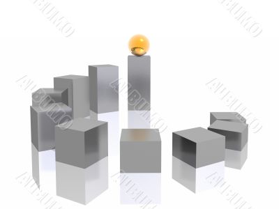 ladder and sphere ladder and sphere