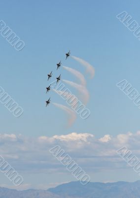 Six fighter jets