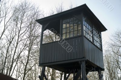 watch-tower in camp