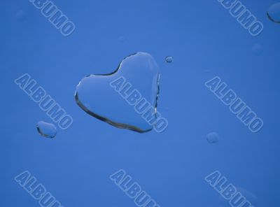Heart water drop Heart water drop