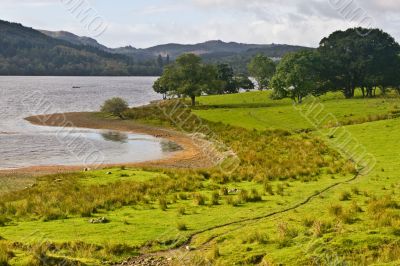 Peaceful lake in Scotland