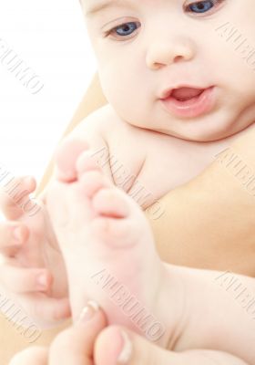 baby in mother hands baby in mother hands