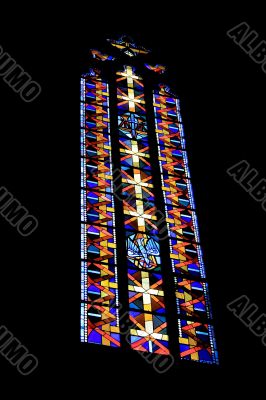 Temple stained-glass window