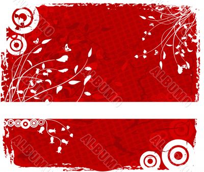 Floral background vector