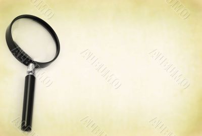 magnifying glass with copy space