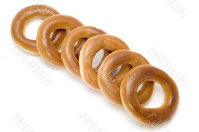 bagel on white