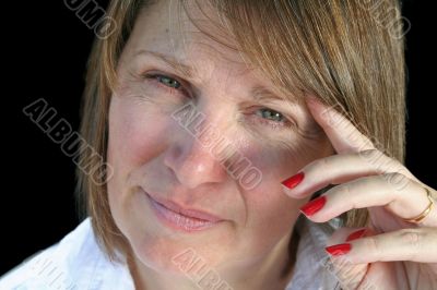 Thoughtful Middle Aged Woman