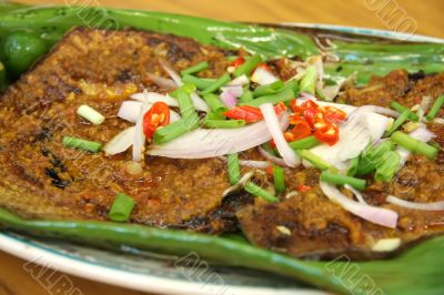 Spicy grilled fish