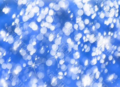 Blue sparkles