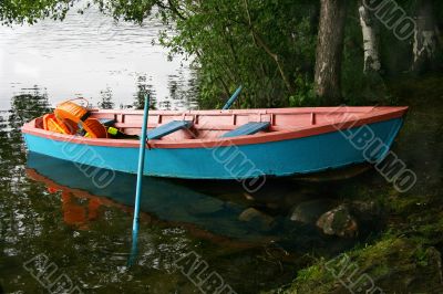 Landscape with a boat.