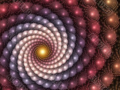 Fractal Abstract Background - Layered Spirals