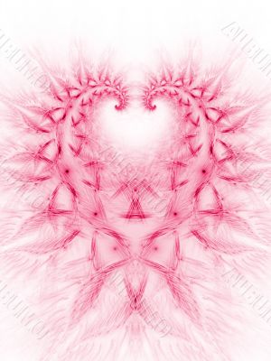 Fractal Abstract Background - Woven Heart