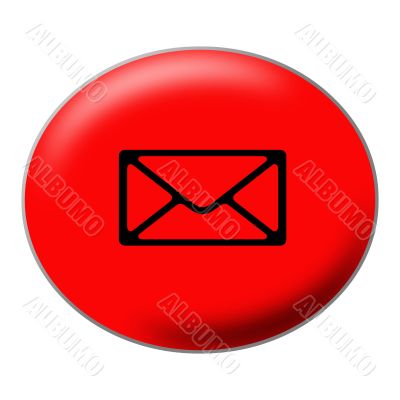 Oval Red Mail Button