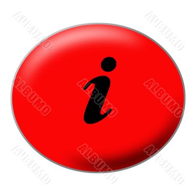 Information Oval Red Button
