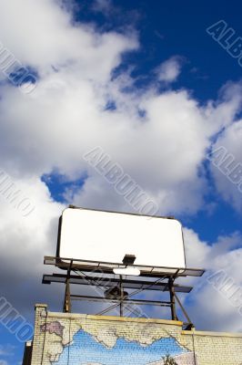 Place your text here - empty ad space in the sky