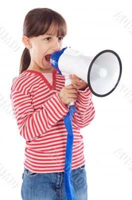 girl with megaphone