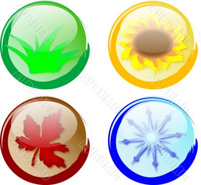 Buttons four seasons Buttons four seasons