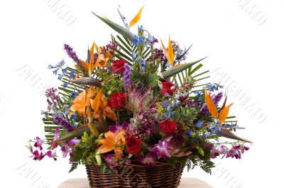 Exotic flowers arrangment