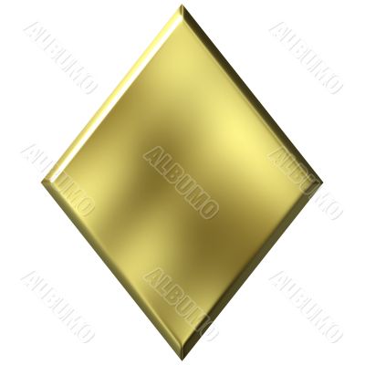 3D Golden Diamond