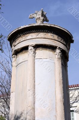 Lysicrates Monument in Athens Greece
