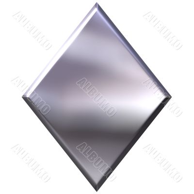 3D Silver Diamond