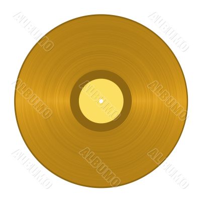 Golden Vinyl Record