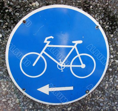 Cycle. Road sign
